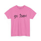 Go Team- Black Text Tee