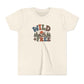 Youth Tee - "Wild + Free" Retro Mountain Kids T-Shirt
