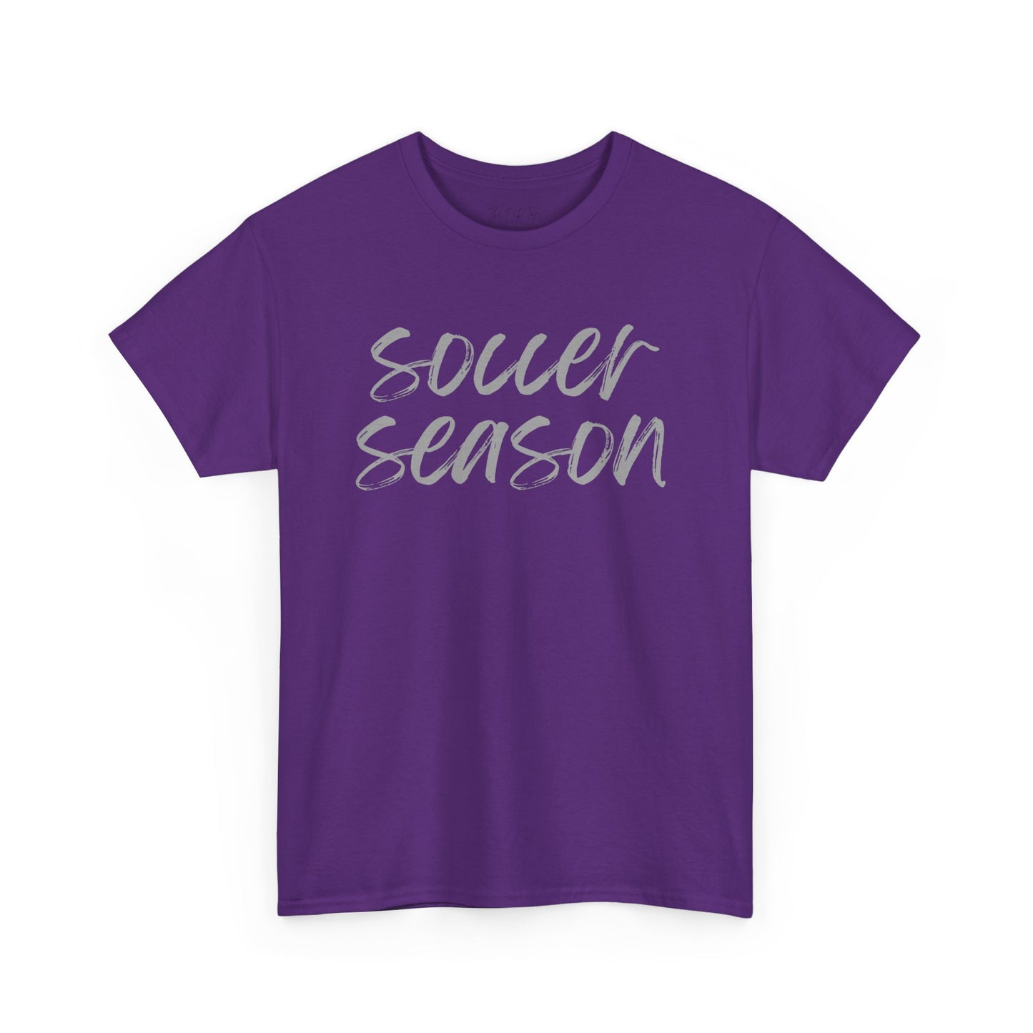 Soccer Season- Grey Text Tee