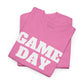 Game Day- White Text Tee