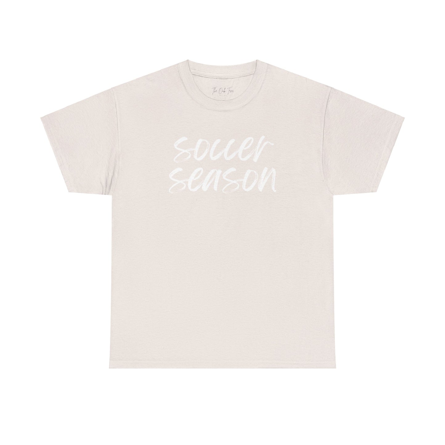 Soccer Season- White Text Tee
