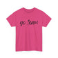 Go Team- Black Text Tee