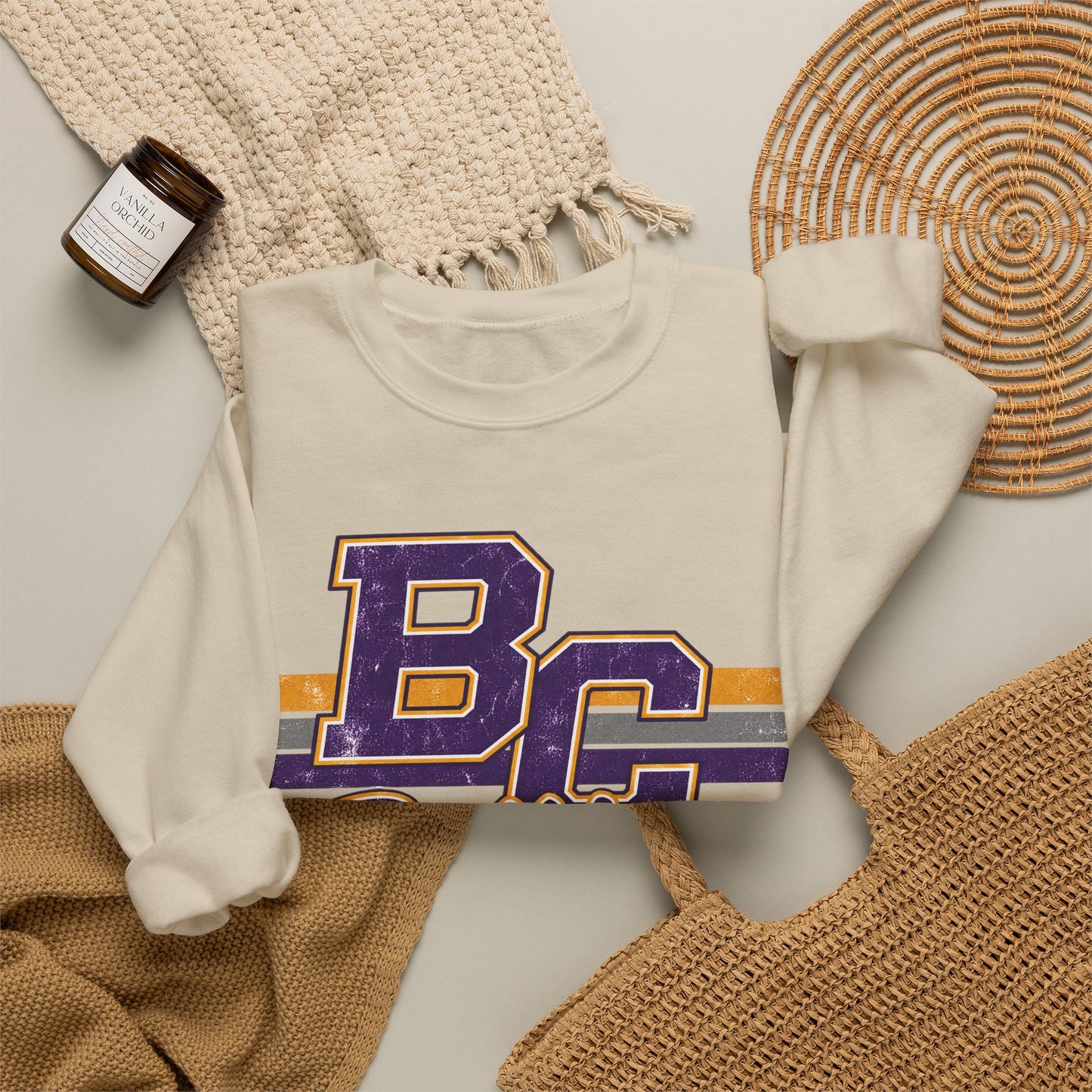 Bloom-Carroll Bulldogs Retro Crewneck Sweatshirt
