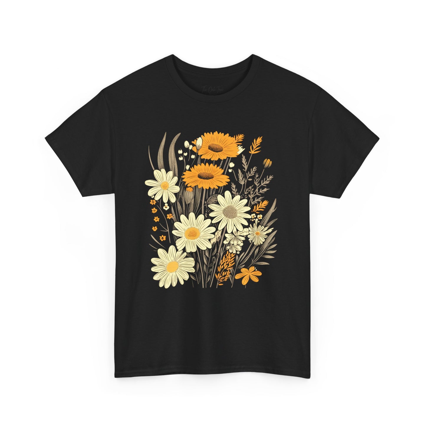 Floral Collage Unisex Heavy Cotton Tee