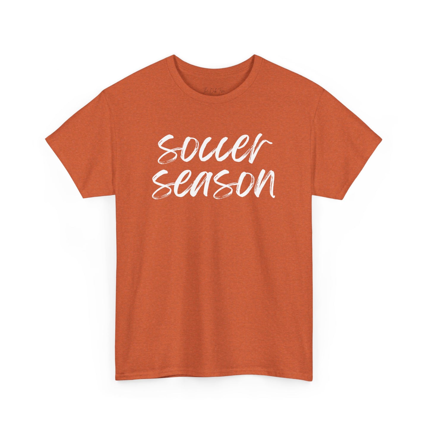 Soccer Season- White Text Tee