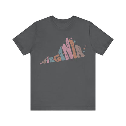 Virginia State Tee Unisex Jersey Short Sleeve Tee