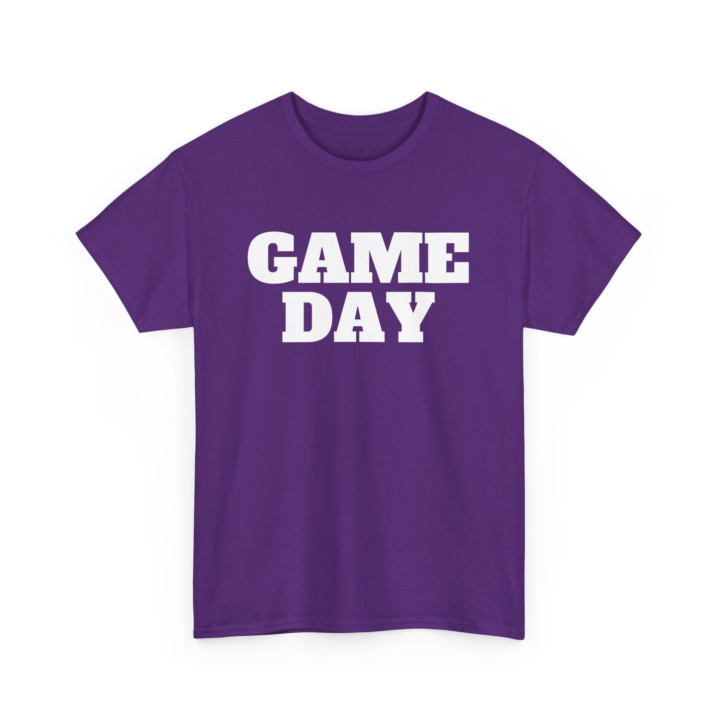 Game Day- White Text Tee