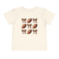 Toddler Tee — Footballs & Bows Pattern (BELLA +CANVAS)