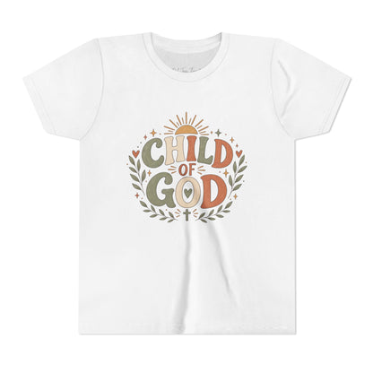Child of God Youth Tee — Cute Faith-Based Kids Shirt
