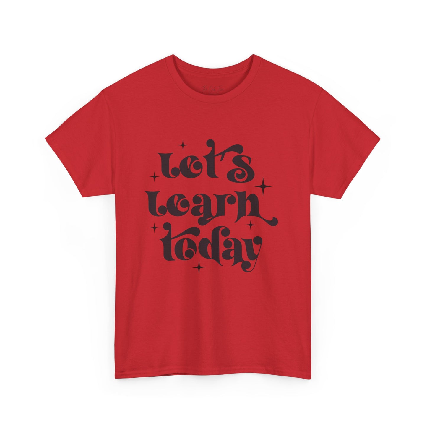 Let's Learn Today Unisex Heavy Cotton Tee