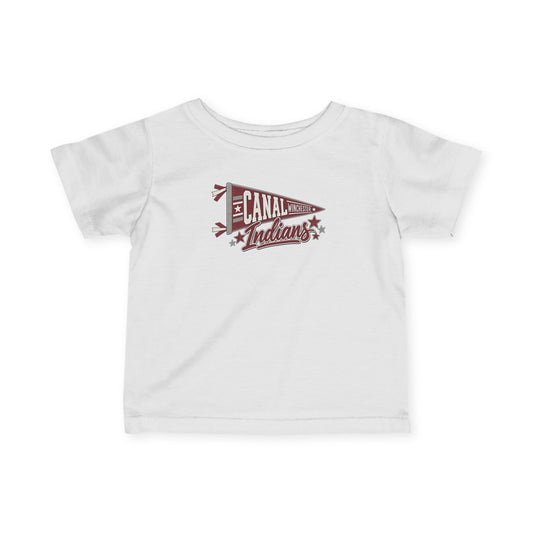Infant Tee – Canal Indians Vintage Pennant Baby Shirt