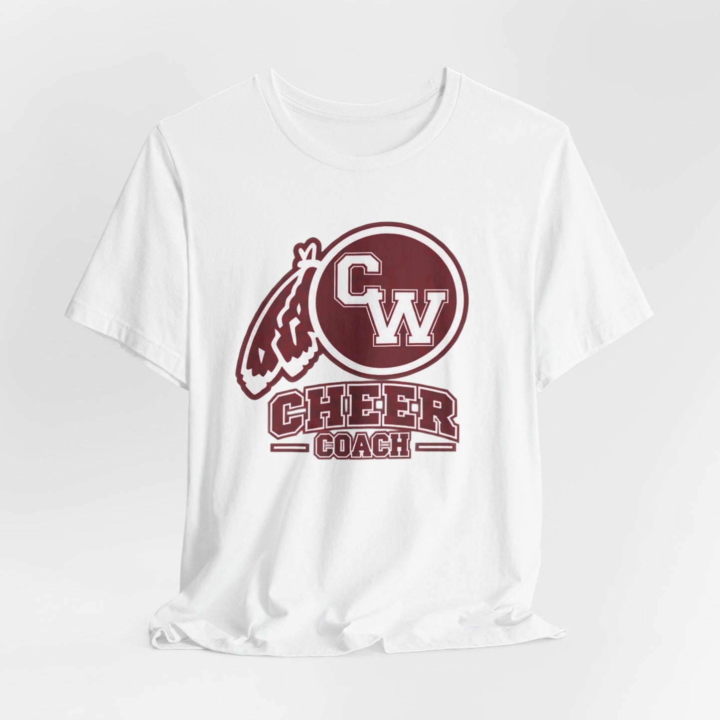 Cheer Coach T-Shirt – CW Mascot Vintage Pom Design