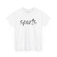 Sports- Black Text Tee
