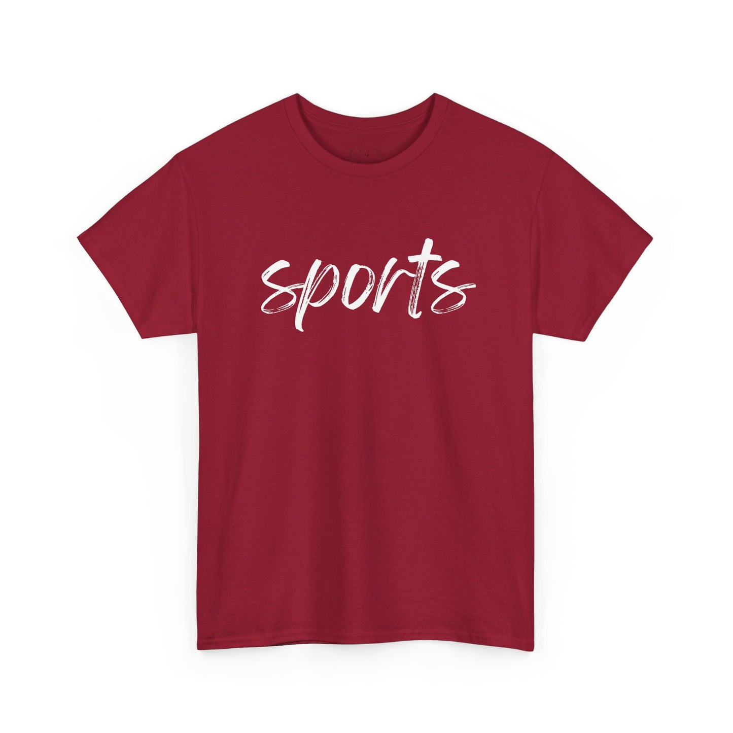Sports- White Text Tee