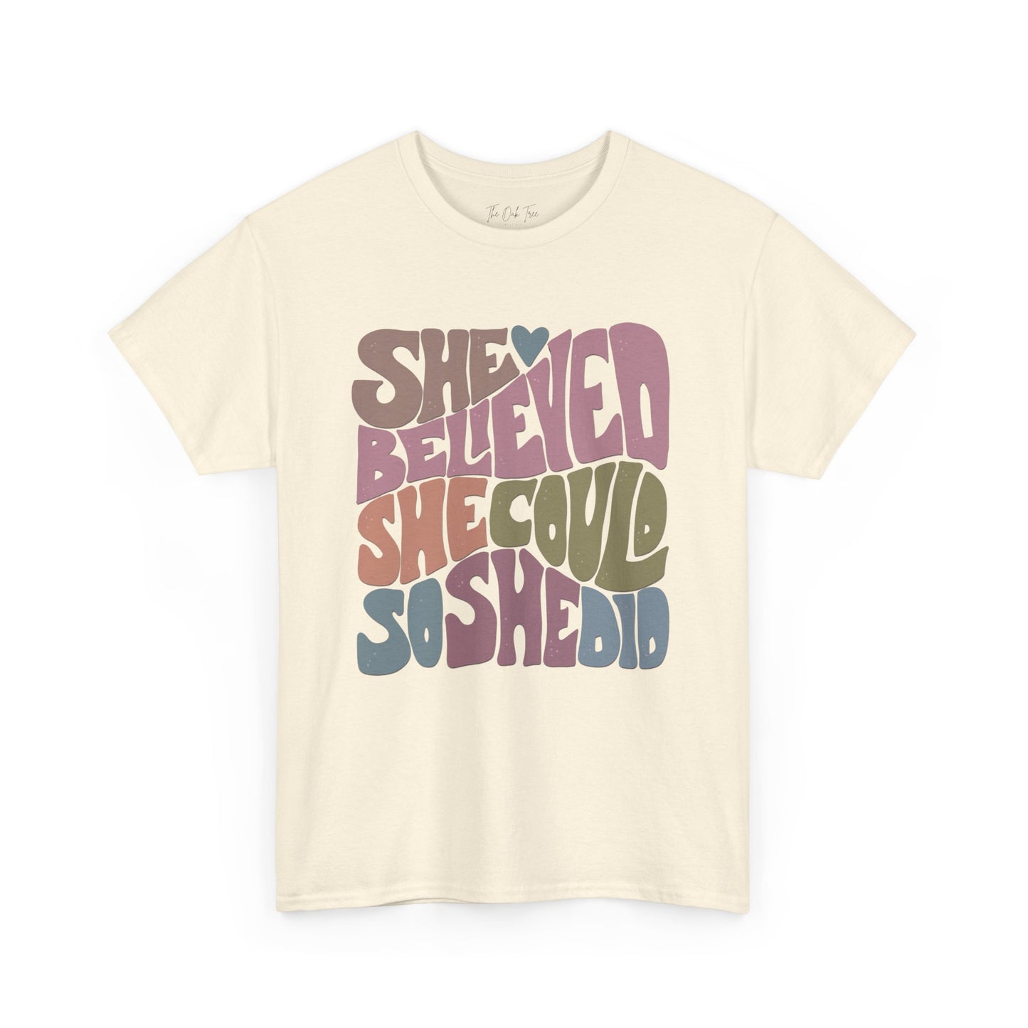 She Believed She Could So She Did Unisex Heavy Cotton Tee