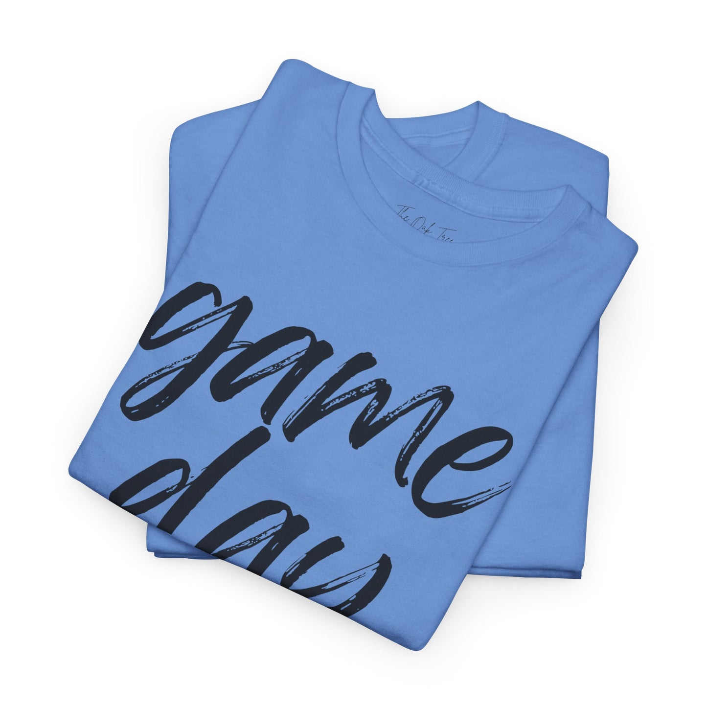 Game Day- Black Text Script Tee