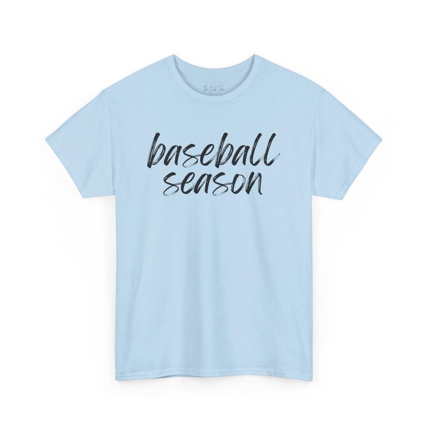 Baseball Season- Black Text Tee