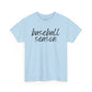 Baseball Season- Black Text Tee
