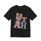 Utah State Tee Unisex Jersey Short Sleeve Tee