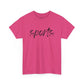 Sports- Black Text Tee