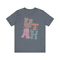 Utah State Tee Unisex Jersey Short Sleeve Tee