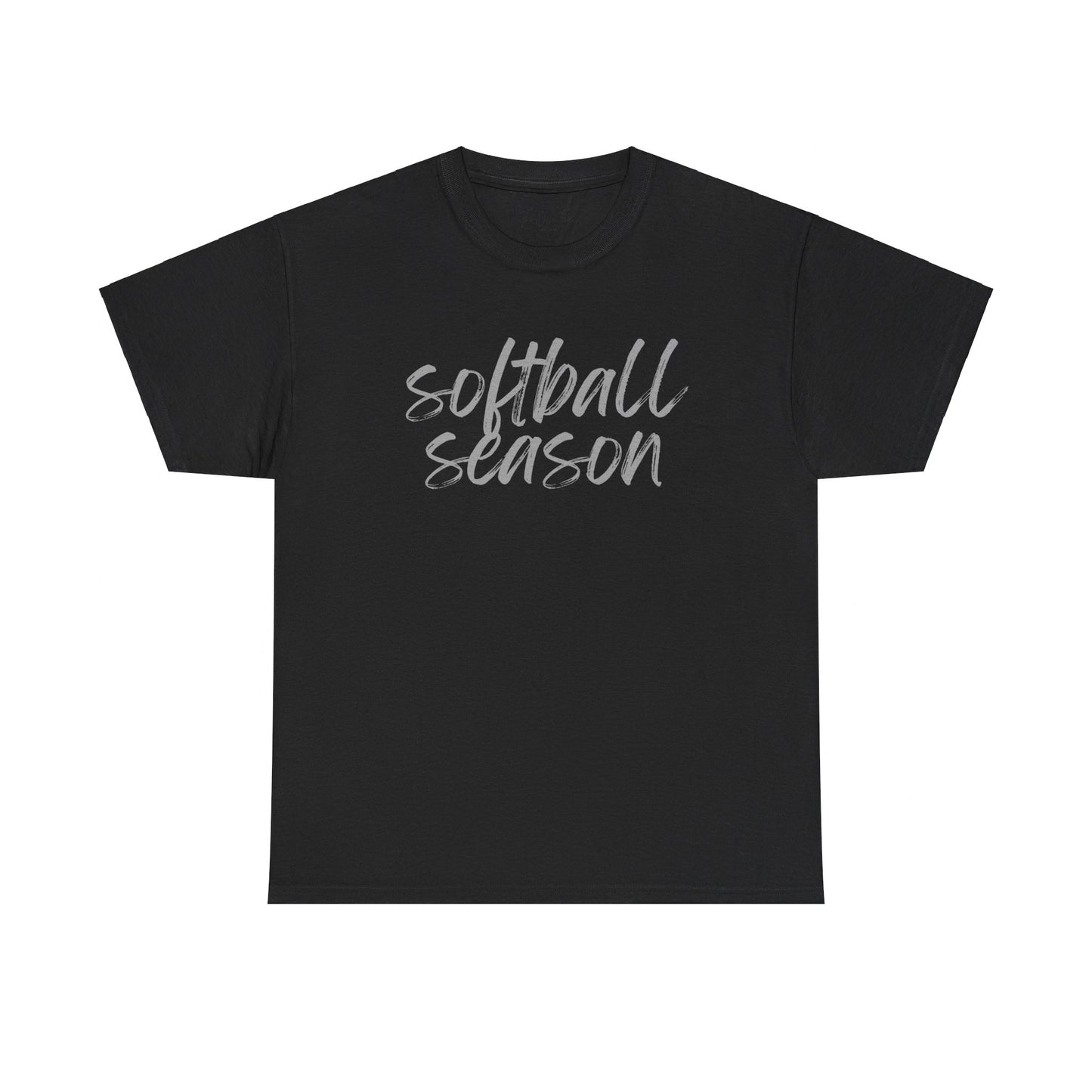 Softball Season- Grey Text Tee