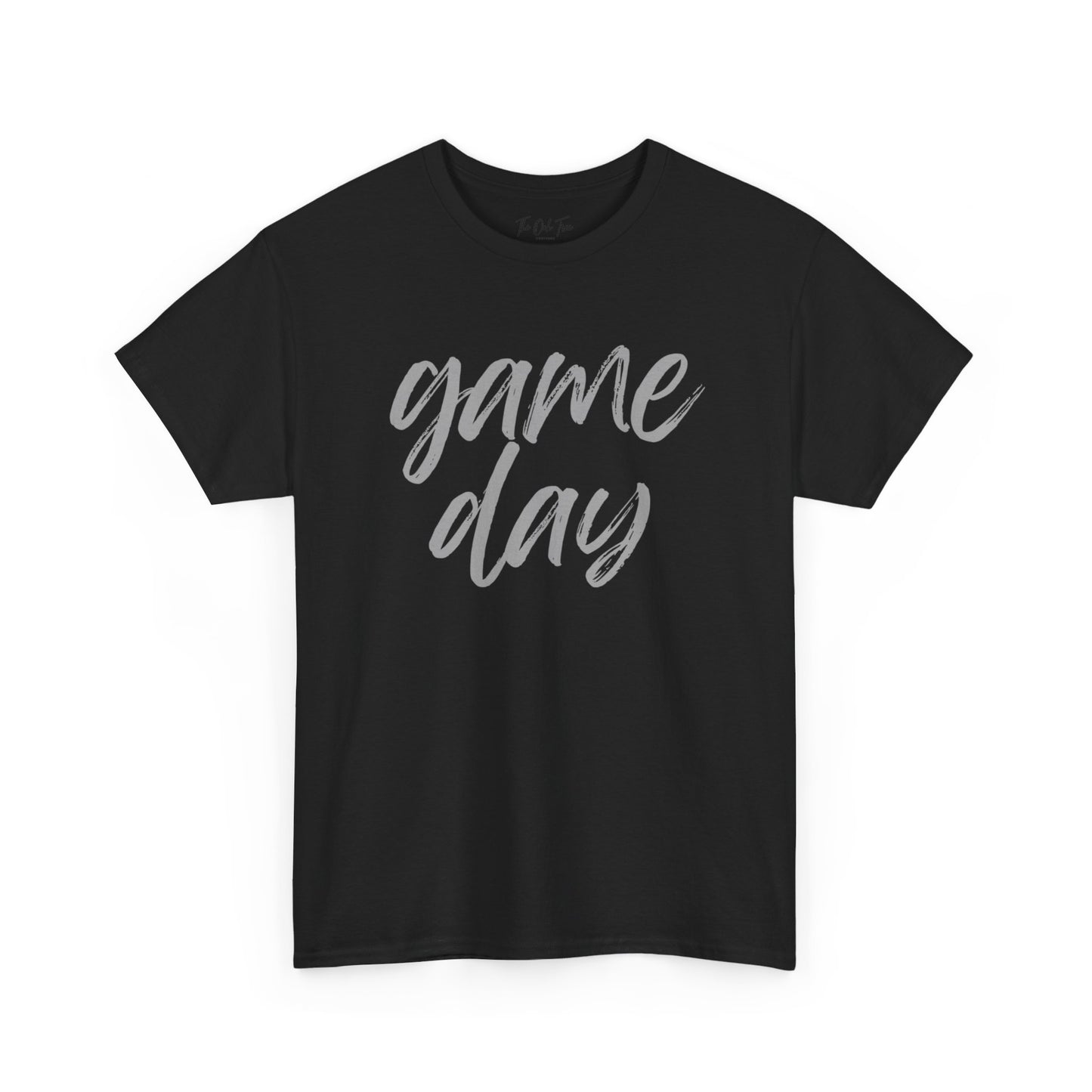 Game Day- Grey Text Script Tee