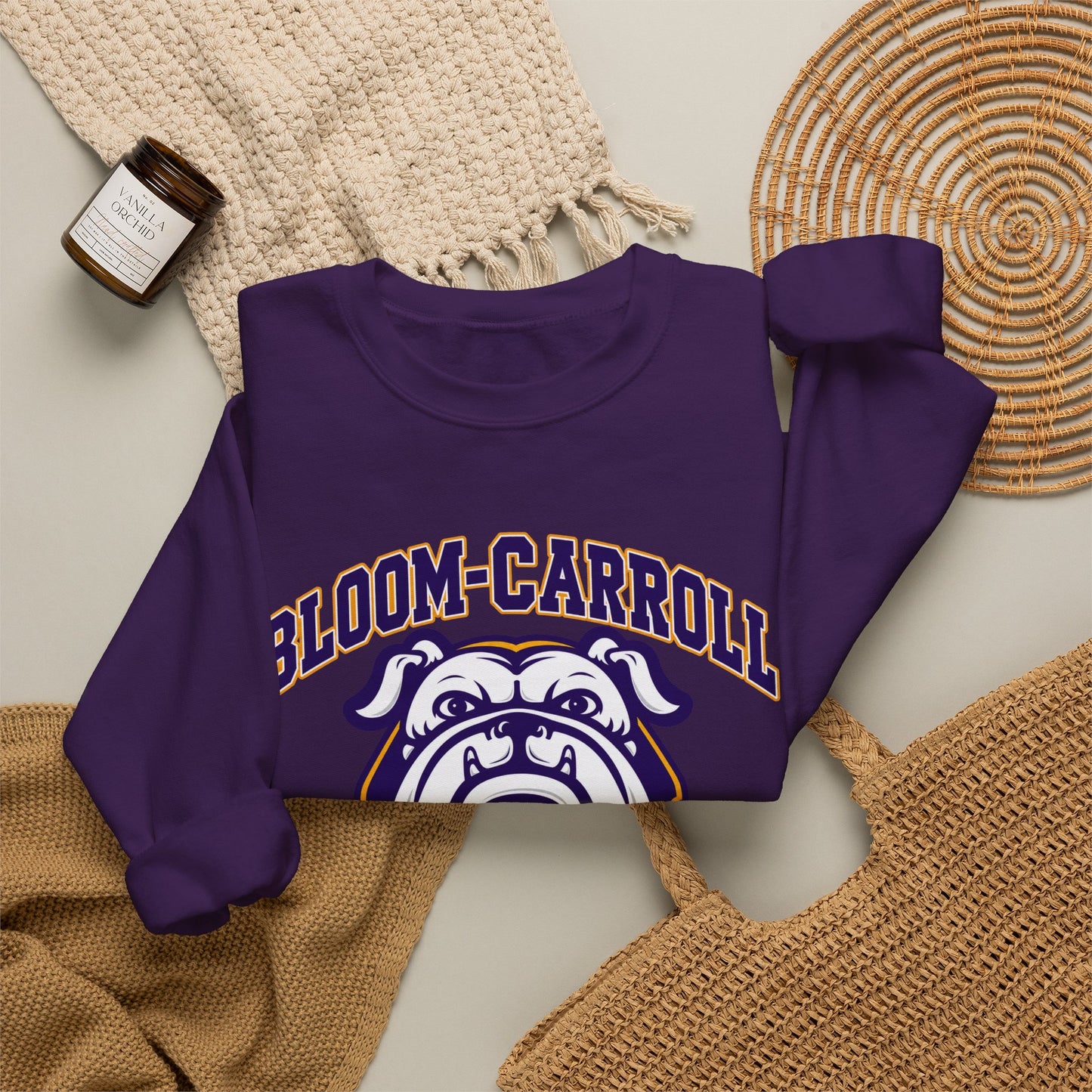 Bulldogs Crewneck Sweatshirt – Bloom-Carroll School Spirit Pullover