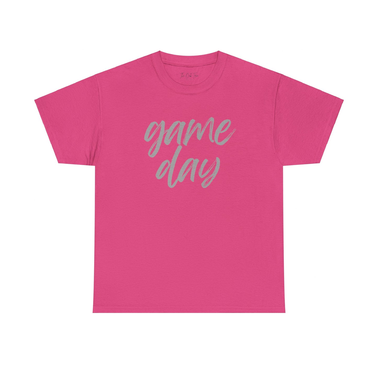 Game Day- Grey Text Script Tee