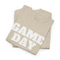 Game Day- White Text Tee