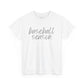 Baseball Season- Grey Text Tee