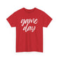 Game Day- White Text Script Tee