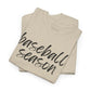 Baseball Season- Black Text Tee