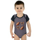 Baby Bodysuit — Football & Bow Pattern Infant Onesie (Cute Game Day Outfit)
