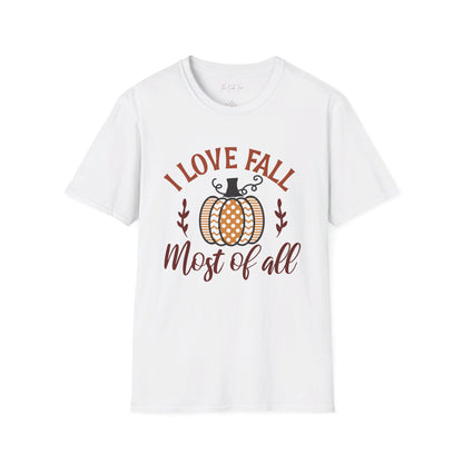 I Love Fall Most of All Unisex Heavy Cotton Tee