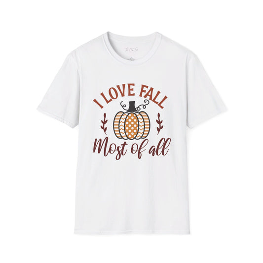 I Love Fall Most of All Unisex Heavy Cotton Tee