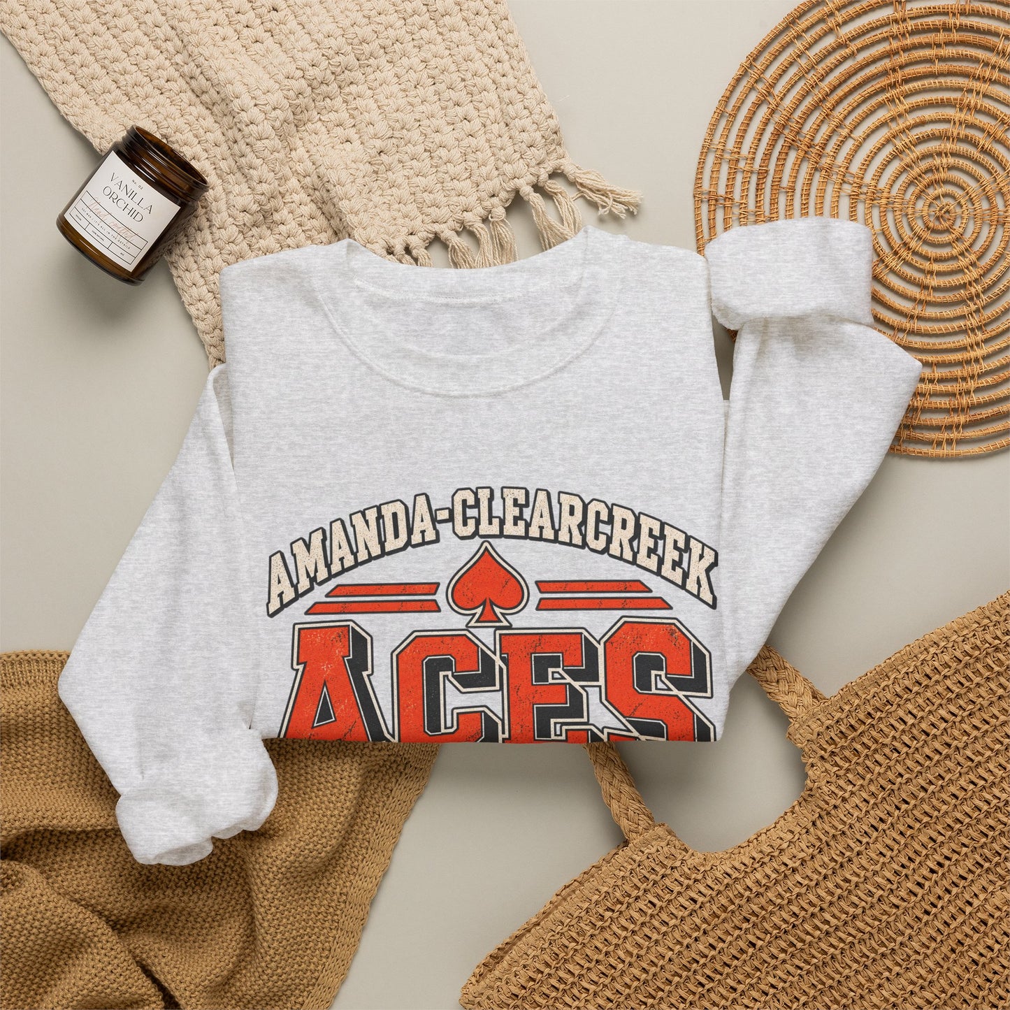 Amanda-Clearcreek Aces Vintage Crewneck Sweatshirt