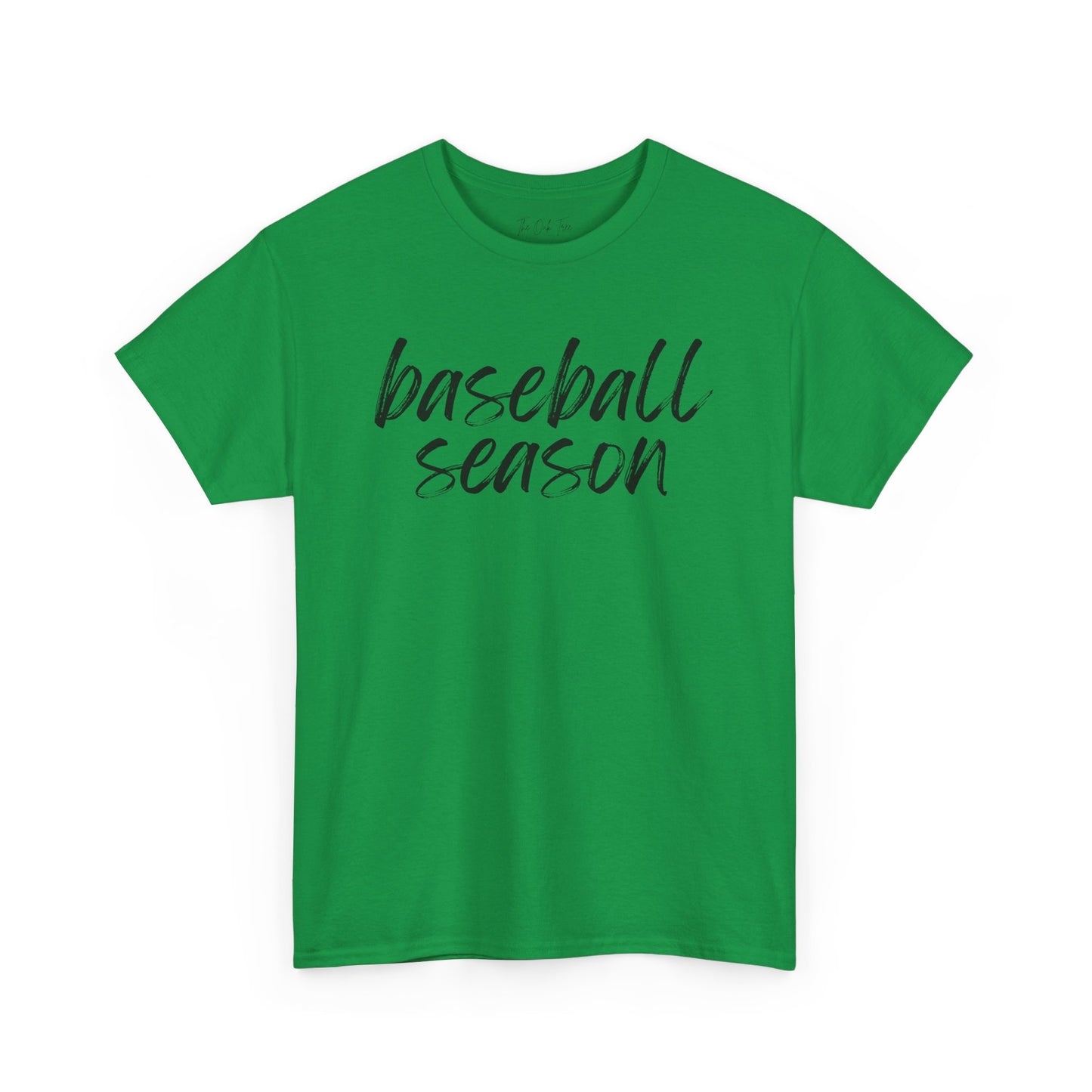 Baseball Season- Black Text Tee