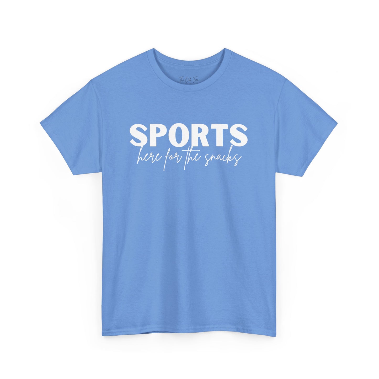 Sports Here for the Snacks Unisex Heavy Cotton Tee