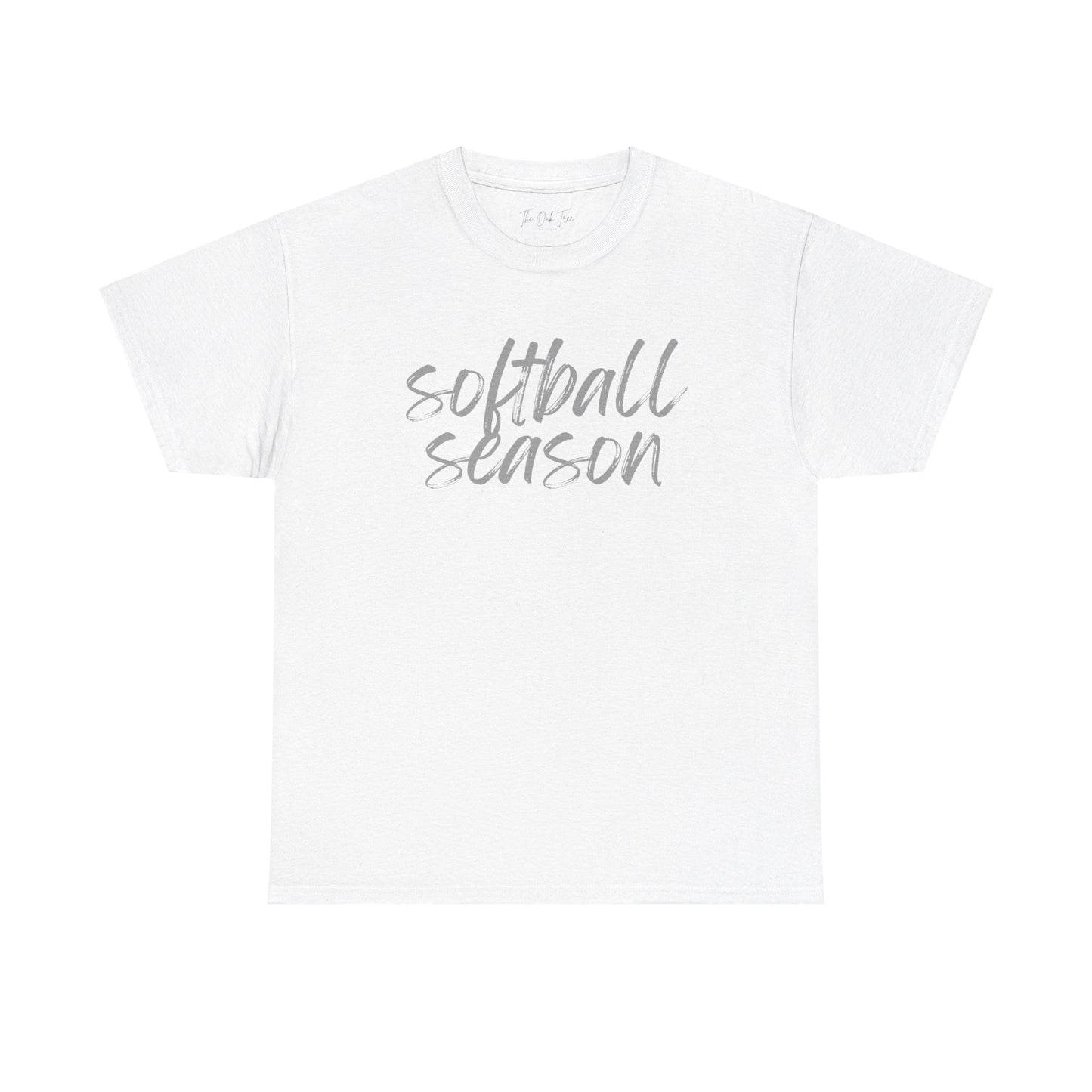 Softball Season- Grey Text Tee