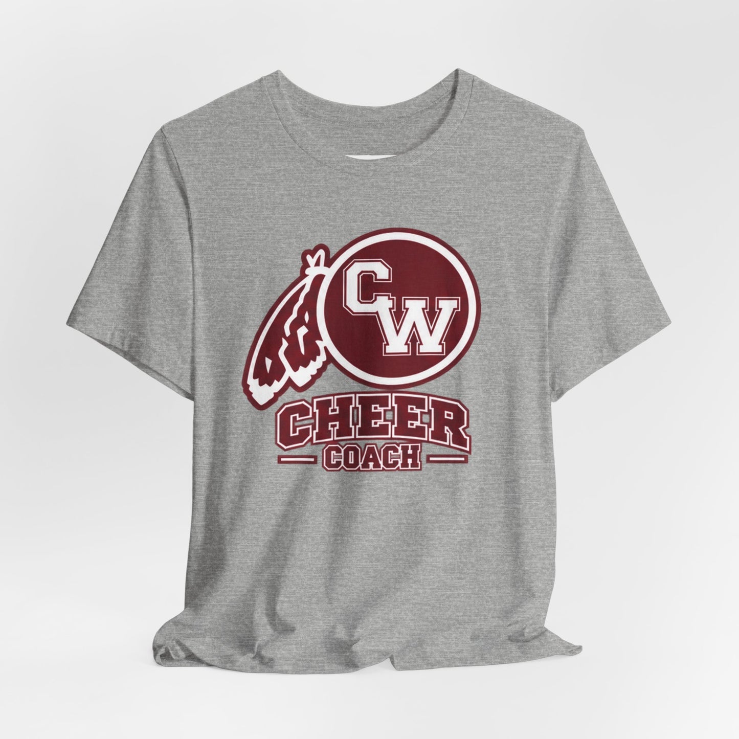 Cheer Coach T-Shirt – CW Mascot Vintage Pom Design