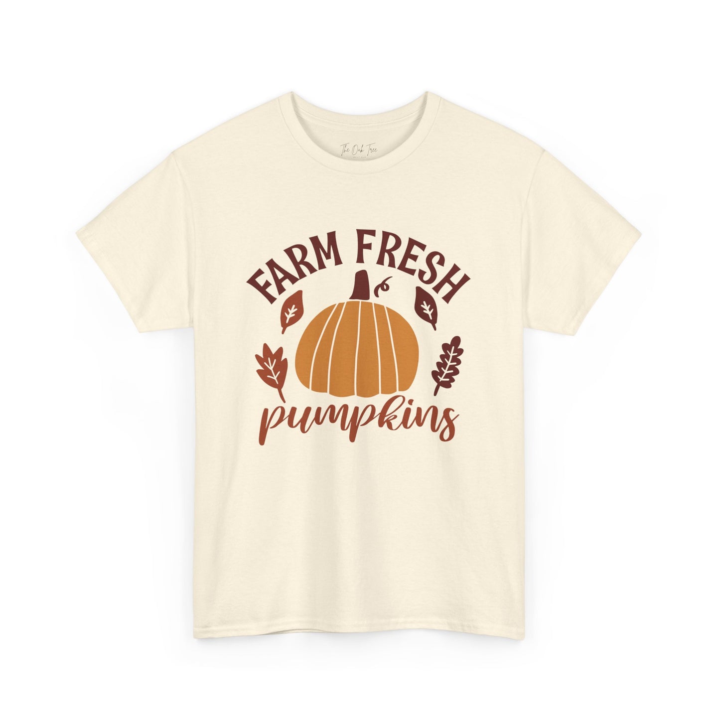 Farm Fresh Pumpkins Unisex Heavy Cotton Tee