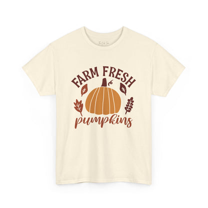 Farm Fresh Pumpkins Unisex Heavy Cotton Tee