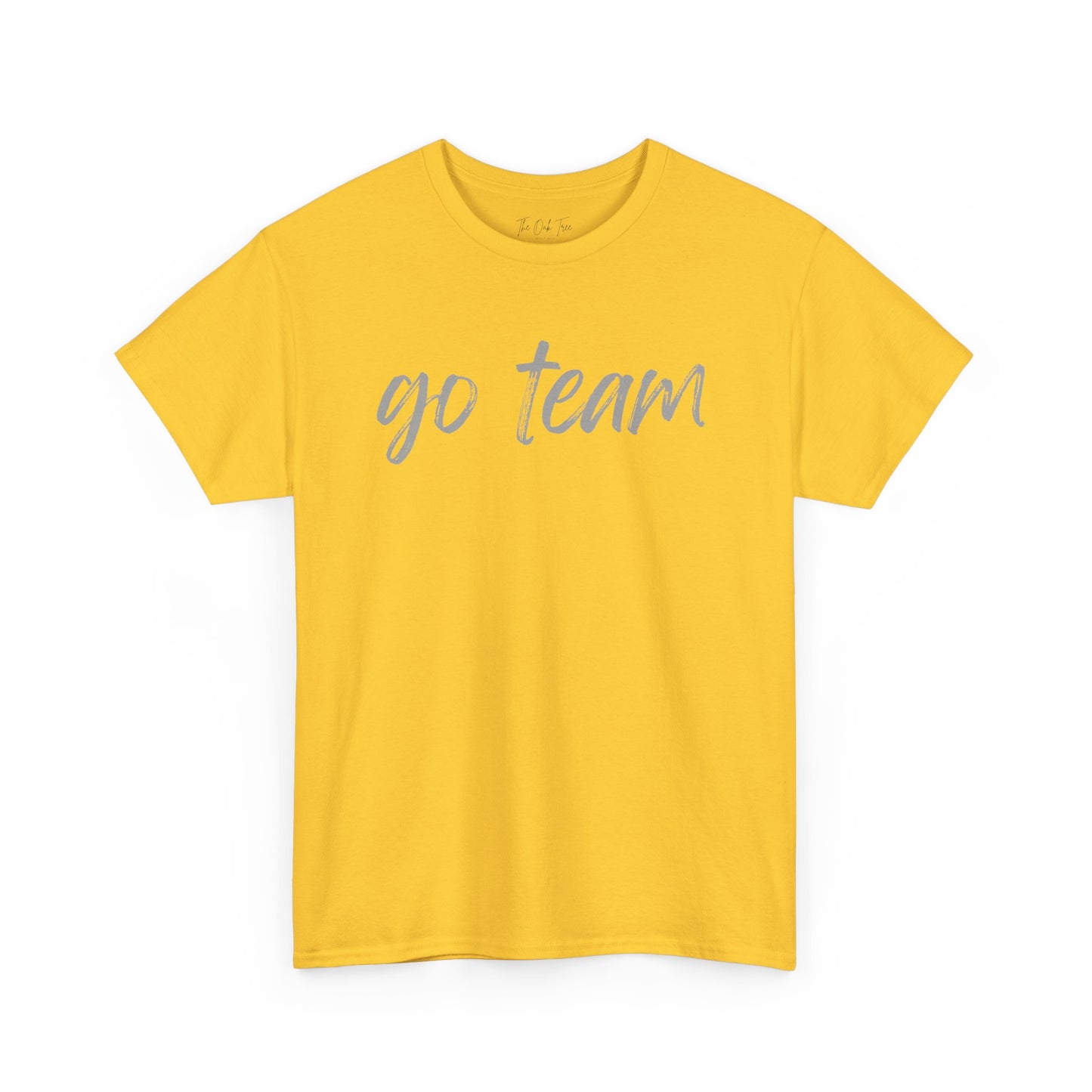 Go Team- Grey Text Tee