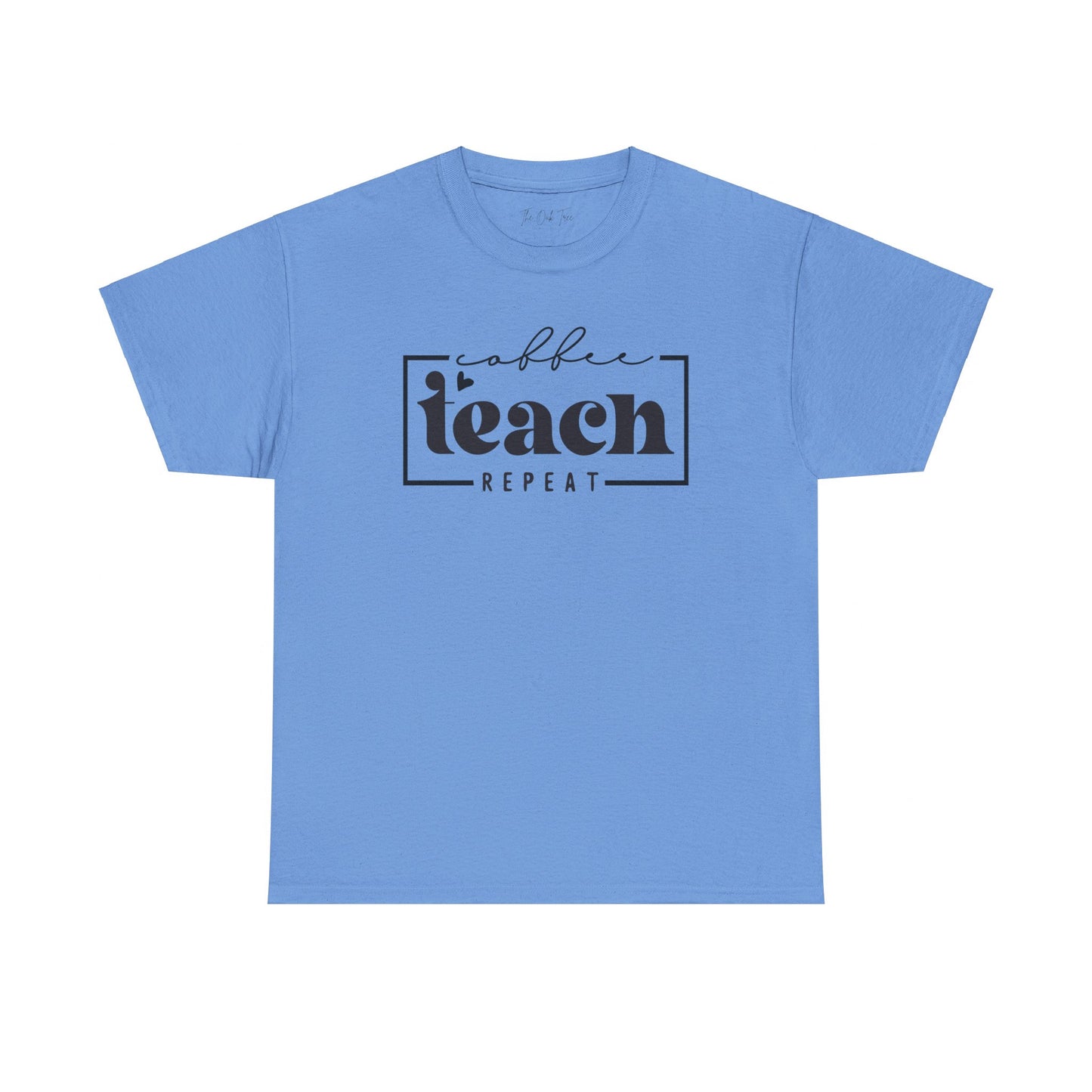 Coffee Teach Repeat Unisex Heavy Cotton Tee