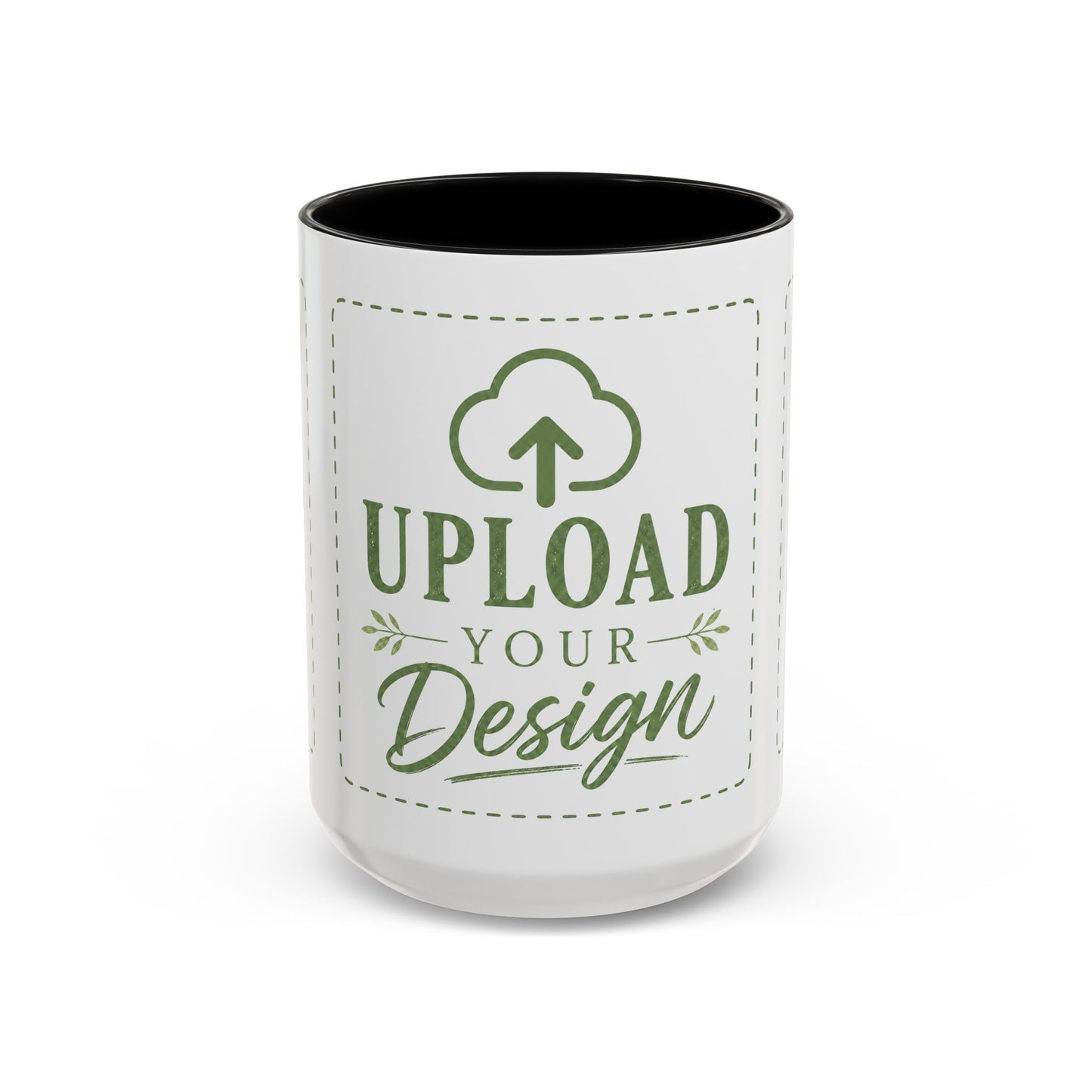 Custom Accent Coffee Mug – Custom Upload Design Ceramic Mug (11oz & 15oz)