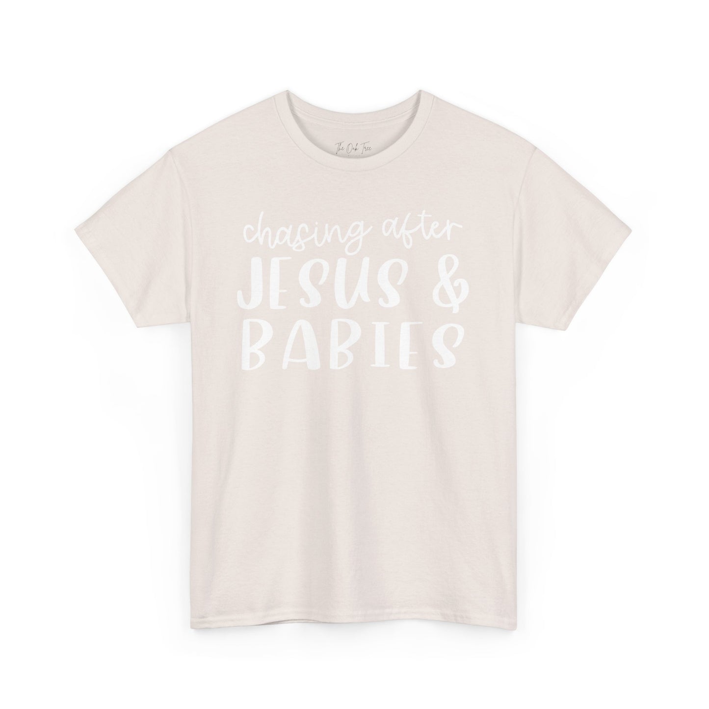 Chasing After Jesus and Babies Unisex Heavy Cotton Tee
