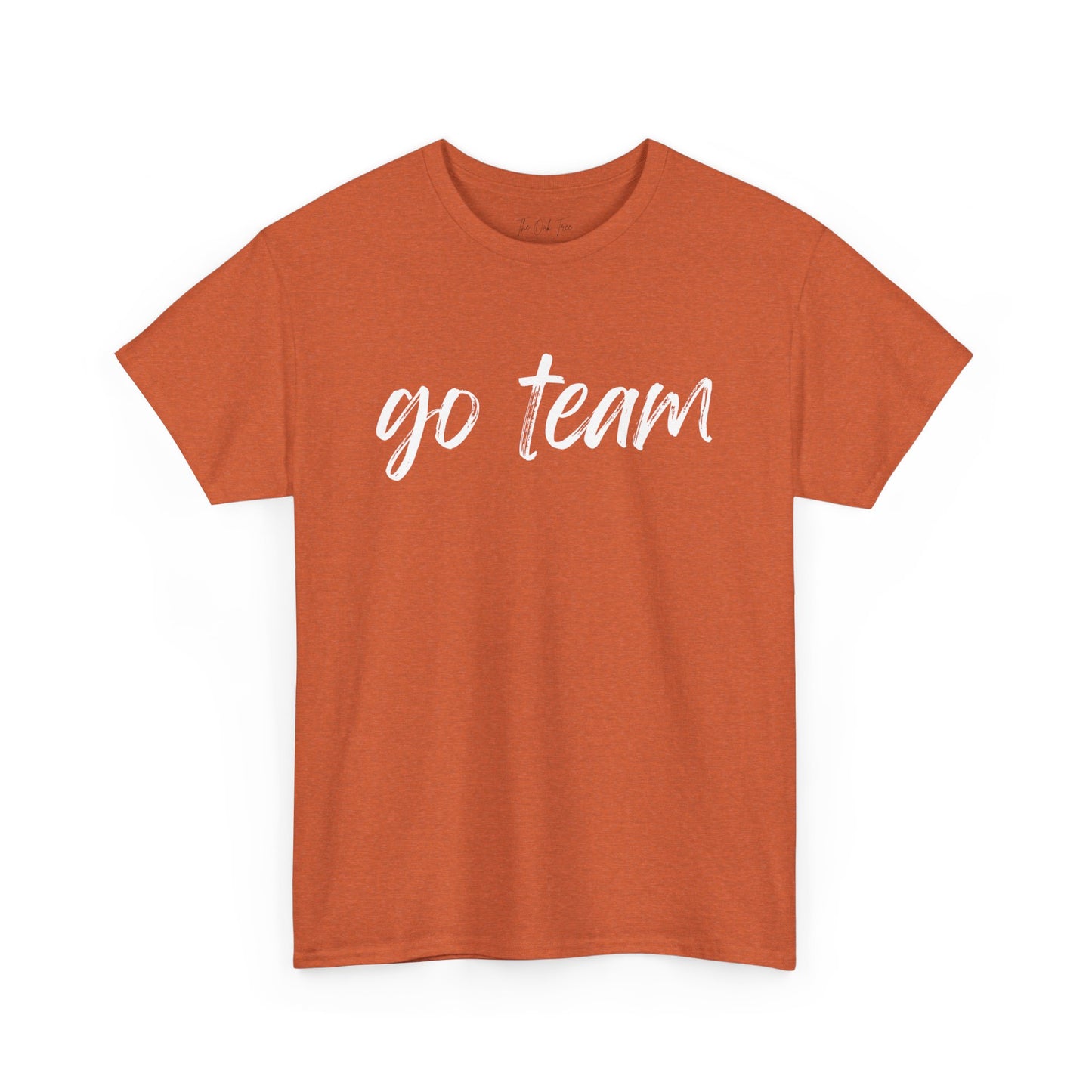 Go Team- White Text Tee