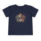 Child of God Toddler Tee — Christian Faith Baby Shirt with Sun & Floral Design