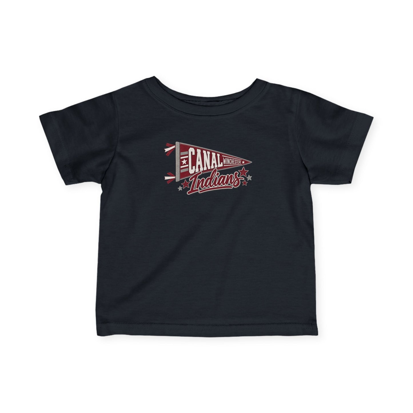 Infant Tee – Canal Indians Vintage Pennant Baby Shirt